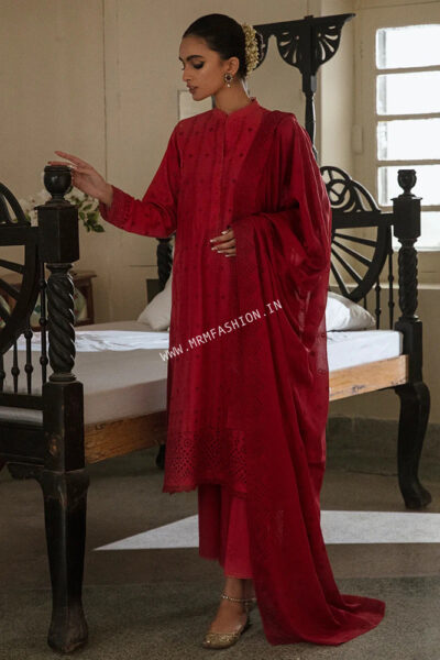 Cross Stitch Chikankari Lawn 2023 | Ruby Red