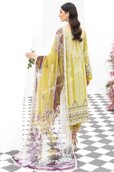 Ramsha Riwayat Luxury Lawn Vol-5 2023 | Y-511 - Image 2