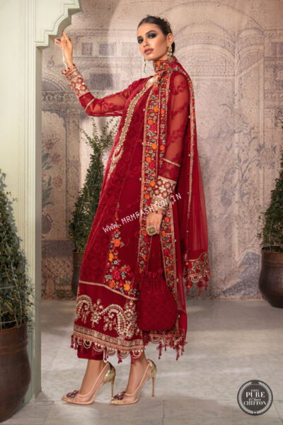 Maria B Chiffon ' 22 | MPC-22-201-Ruby Red - Image 2