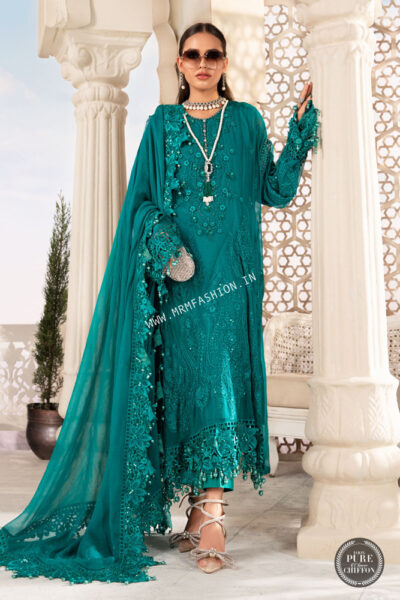 Maria B Chiffon ' 22 | MPC-22-203-Deep and Sea Green