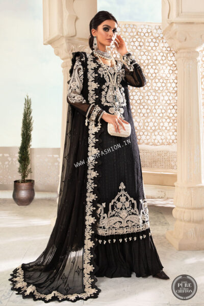 Maria B Chiffon ' 22 | MPC-22-204-Black and White