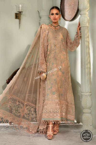 Maria B Chiffon ' 22 | MPC-22-206-Nude Pink