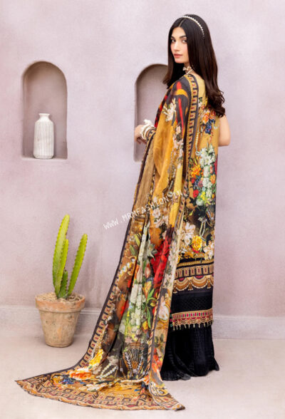 Luxuriate Lawn By Adan's Libas 2023 | Black Currant - Image 4