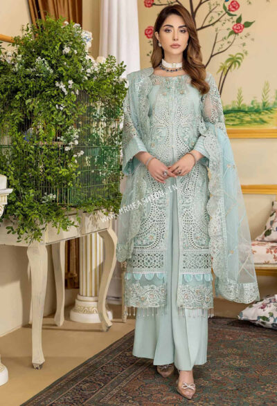 Restic Affairs By Adan's Libas 2022 | Skyblue Daisy - Image 3