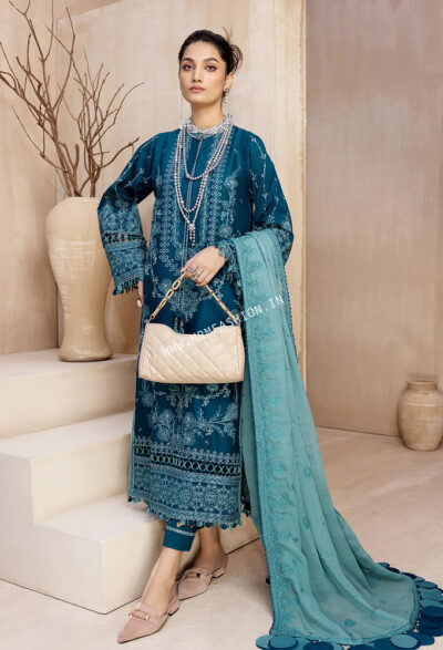 Elizabeth Luxury Lawn By Adan's Libas 2023 | D1 - Yale