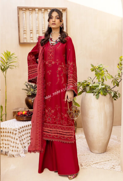 Elizabeth Luxury Lawn By Adan's Libas 2023 | D5 - Ruby