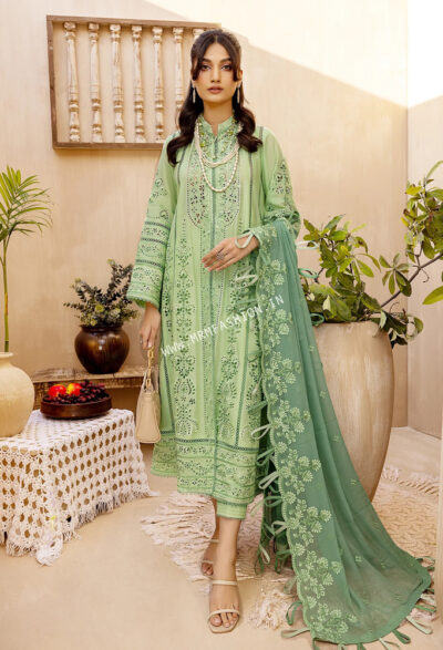 Elizabeth Luxury Lawn By Adan's Libas 2023 | D8 - Kelly