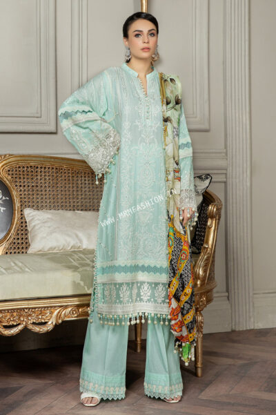 Dulcet Embroidered Lawn By Adan's Libas ' 23 | Sapphire