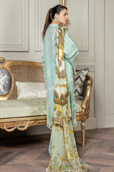 Dulcet Embroidered Lawn By Adan's Libas ' 23 | Sapphire - Image 2