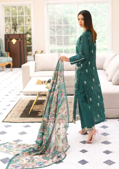 Elaf Festive Chikankari 2023 | ELC-10 JADE - Image 2