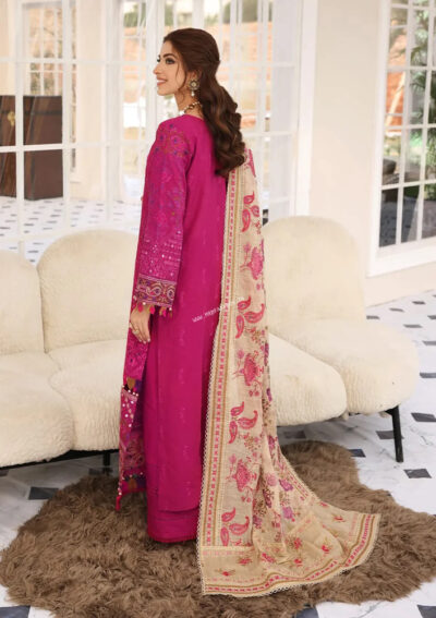 Elaf Festive Chikankari 2023 | ELC-11 HOT PINK - Image 2