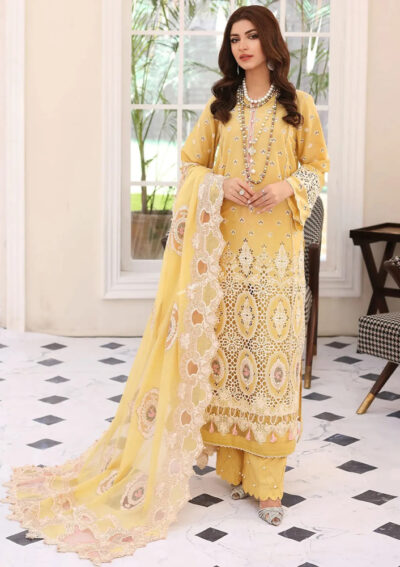 Elaf Festive Chikankari 2023 | ELC-3A DAFFODIL