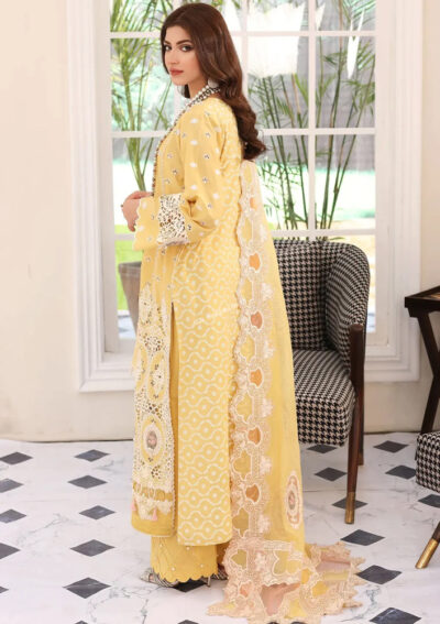 Elaf Festive Chikankari 2023 | ELC-3A DAFFODIL - Image 2