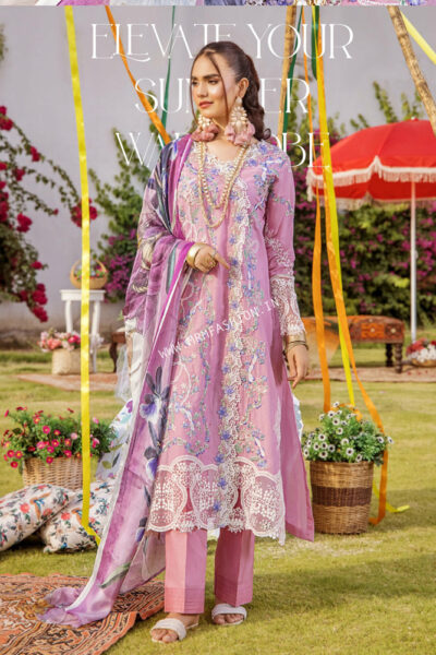 Etoiles Semi Stitch Embroidered Lawn By Zebaish 2023 | Design - 10