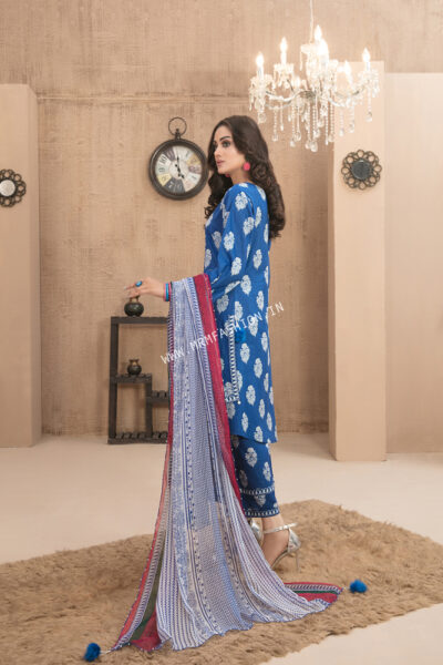 Ilya Amna Sohail Lawn By Tawakkal 2023 | D-8533 - Image 2