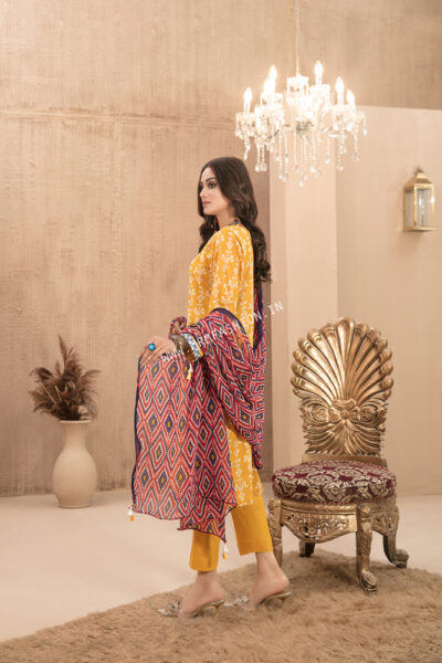 Ilya Amna Sohail Lawn By Tawakkal 2023 | D-8538 - Image 2