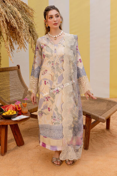 Nureh Gardenia Embroidered Lawn ' 25 | NSG - 177