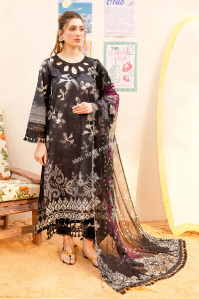 Nureh Gardenia Embroidered Lawn ' 25 | NSG - 185