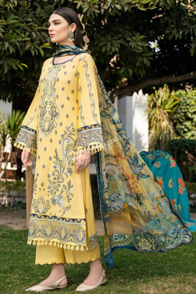 Ramsha Andaaz Luxury Lawn Vol-4 2023 | Z-404 - Image 2