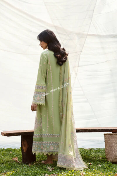 Qalamkar Qline Lawn 2023 | AK-3 - Image 2