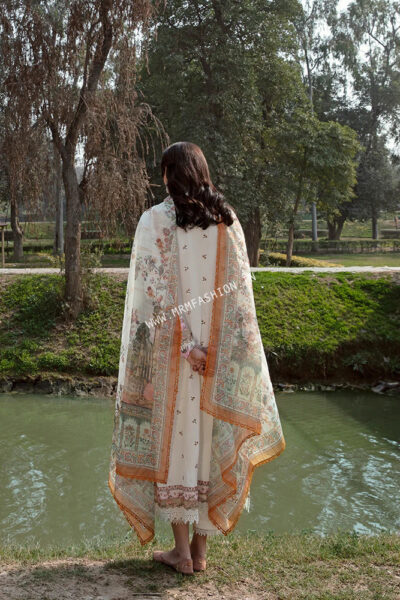 Qalamkar Qline Lawn 2023 | AK-7 - Image 2