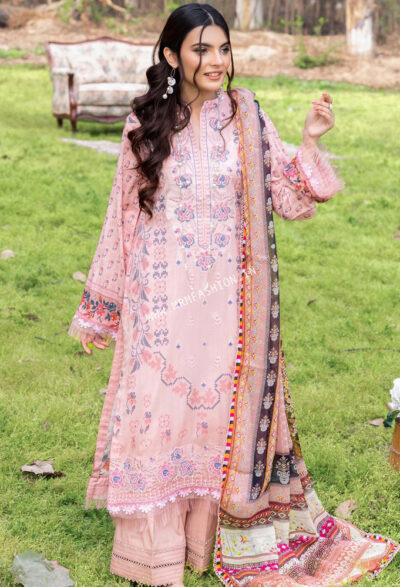 SummerKari Lawn By Adan's Libas 2023 | Pale Pink