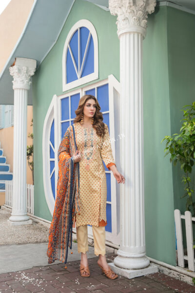 Tehzeeb Lawn By Tawakkal 2023 | D-8753