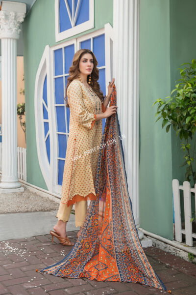 Tehzeeb Lawn By Tawakkal 2023 | D-8753 - Image 2