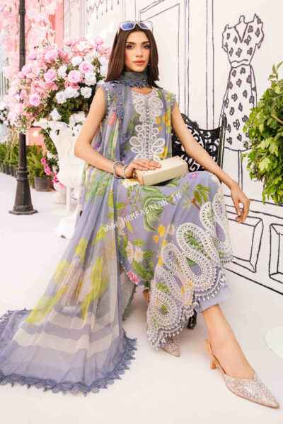 Maria B M.Prints Lawn Eid 2025 | MPT - 2604A - Image 2