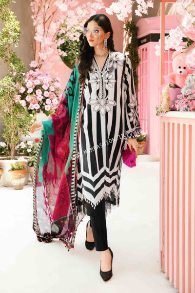 Maria B M.Prints Lawn Eid 2025 | MPT - 2609B - Image 2