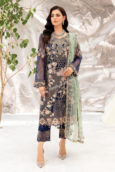 Ramsha Minhal Organza Volume 9 | M-902