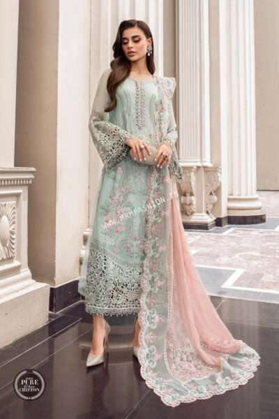 Maria B Chiffons 2023 | MPC-23-104 Mint Green