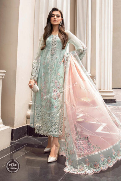 Maria B Chiffons 2023 | MPC-23-104 Mint Green - Image 2