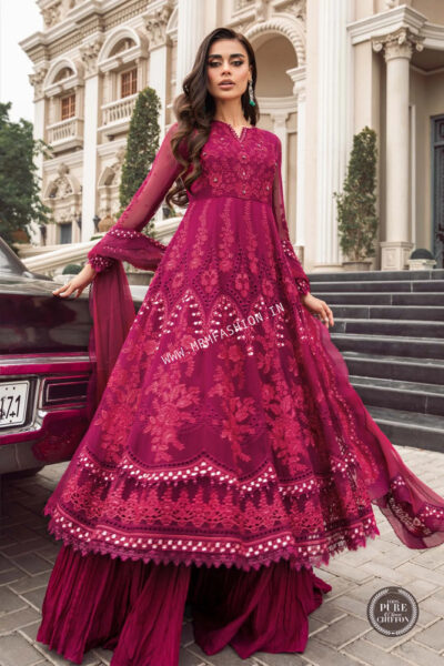 Maria B Chiffons 2023 | MPC-23-107 Magenta Pink