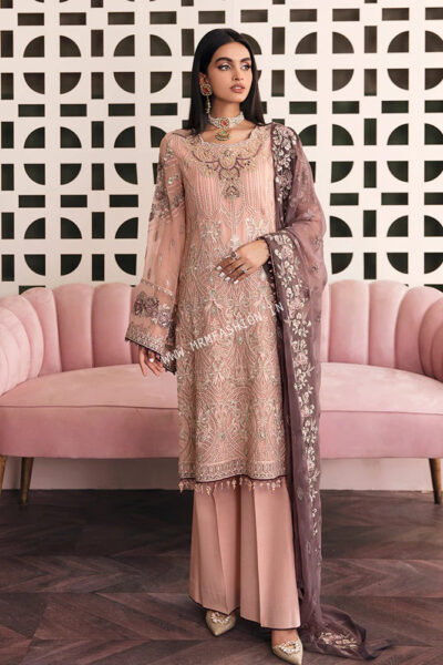 La Florencia Chiffon Semi Stitch By Flossie | D-05