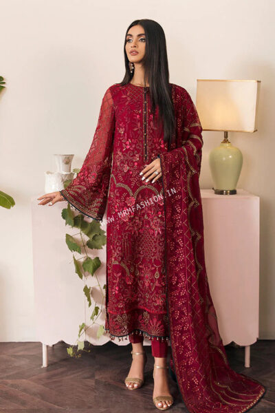 La Florencia Chiffon Semi Stitch By Flossie | D-06