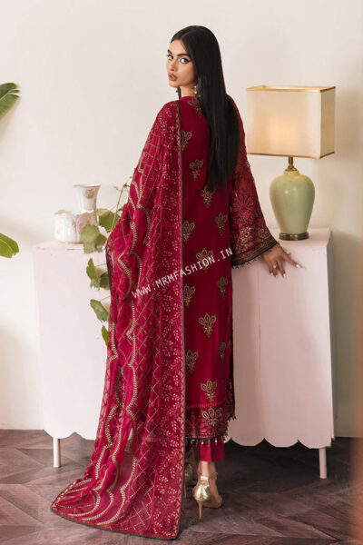 La Florencia Chiffon Semi Stitch By Flossie | D-06 - Image 2