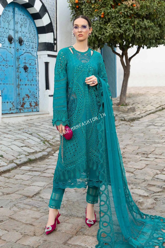 Maria B Luxury Lawn 2024 D02A Mrm Fashion