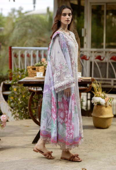 Gardenia Embroidered Semi Stitched Lawn By Adans Libas | D - 2623 - Image 2