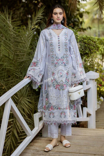 Gardenia Embroidered Semi Stitched Lawn By Adans Libas | D - 2626