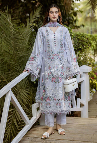 Gardenia Embroidered Semi Stitched Lawn By Adans Libas | D - 2626