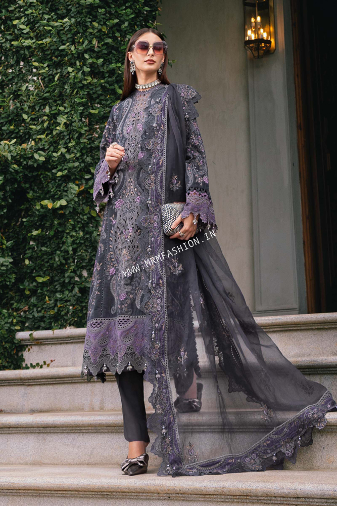 Maria B Winter Luxe 2025 | WL-1305-Grey - Image 2