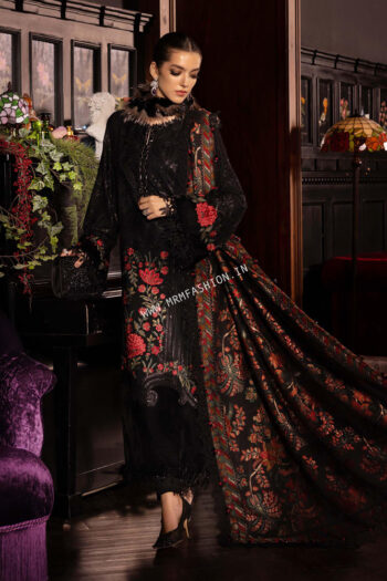 Maria B Winter Luxe 2025 | WL-1309-Black and Red