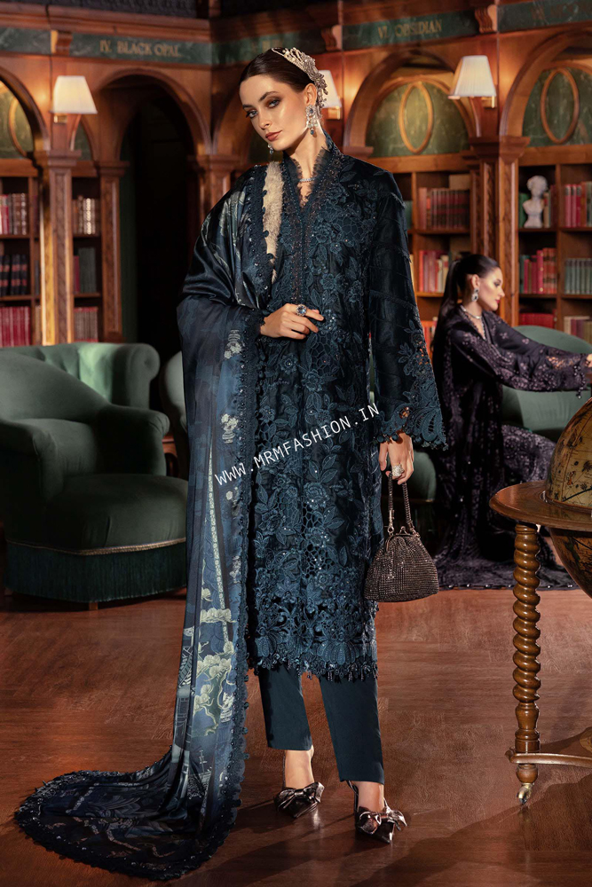 Maria B Winter Luxe 2025 | WL-1310-Teal - Image 2