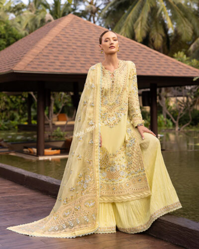 Zinnia Luxury Lawn By Faiza Saqlain ' 25 | Azalea - Image 2