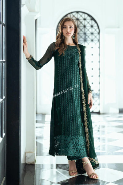 Azure Ensembles Festive Chiffon Volume 2 2025 | Emerald Whisper