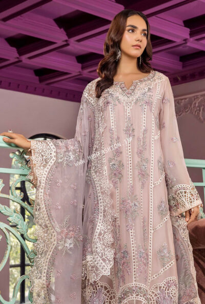 Ronak-E-Mehal Semi Stitched By ZA Clothes | D - 01