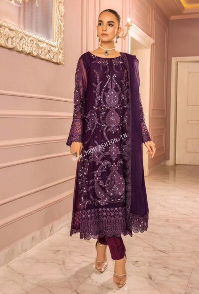 Ronak-E-Mehal Semi Stitched By ZA Clothes | D - 03