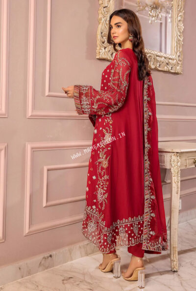 Ronak-E-Mehal Semi Stitched By ZA Clothes | D - 04 - Image 2