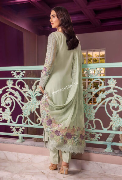 Ronak-E-Mehal Semi Stitched By ZA Clothes | D - 08 - Image 2